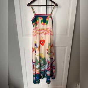 Colorful Maxi Dress with Funky Design